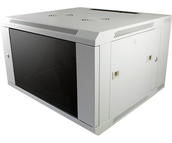 ALLNET 19"Wandgehäuse,  9HE, 2-teilig, T600mm, Lichtgrau, SMB-Serie,