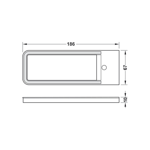 Unterbauleuchte, LED 1165 24 V Kunststoff