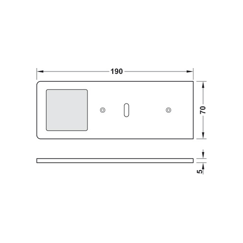 Unterbauleuchte, LED 1166 24 V 3er Set mit Hauptschalter