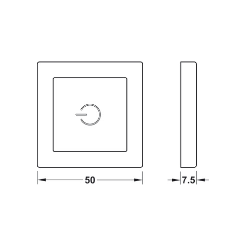 Unterbau-Berührungsdimmer, Häfele Loox Set
