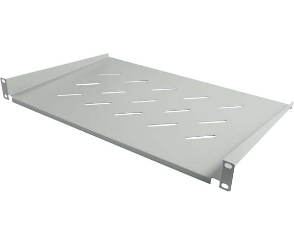 ALLNET 19"zbh. Fachboden, T148mm/1HE, Lichtgrau, Frontmontage,