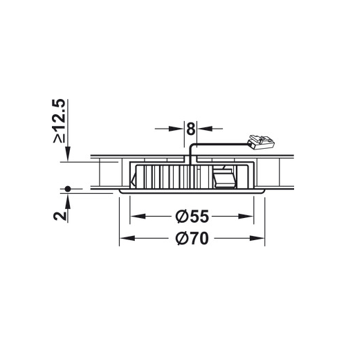 Einbauleuchte, LED 1095 12 V