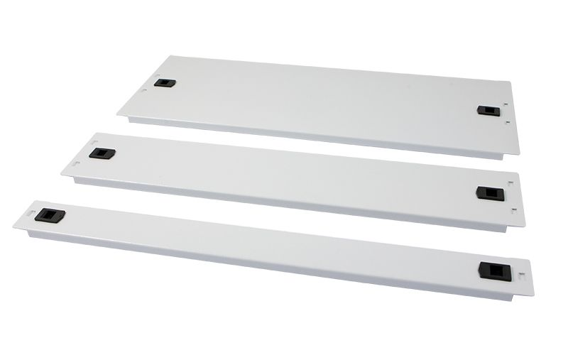 ALLNET 19"zbh. Blindplatte, 1HE, Lichtgrau, zum Einrasten(Werkzeuglos)