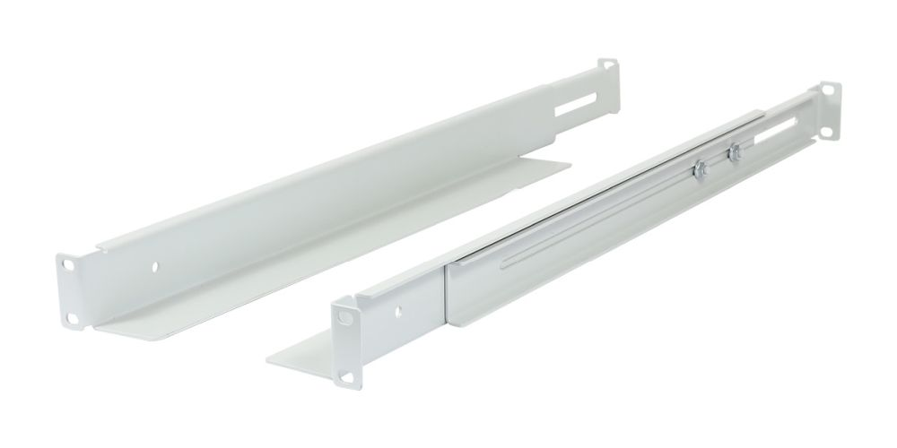 ALLNET 19"Schrank, zbh. L-Schiene, variabel, L=502-849mm, Lichtgrau, 1 Paar(2Stück),