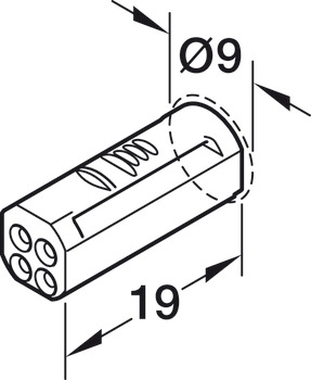 Zuleitung, für LED-Band 24 V PUR-Verkapselung 4-pol. (RGB)