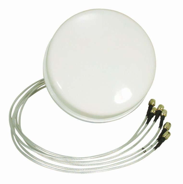 ALLNET Antenne  2,4/5 GHz  4dBi DualBand Spatial Diversity MIMO Ceiling/Decken Antenne HG2458-4SDC-6NM