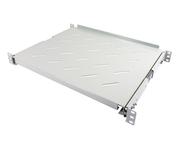 ALLNET 19"zbh. Fachboden ausziehbar, für 1000mm Schrank tiefe, Lichtgrau, t750-850mm,