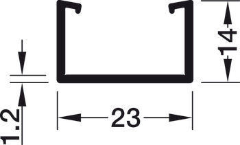 Blindabdeckung, für Profilsystem 5190