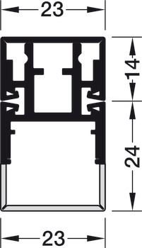 Blindabdeckung, für Profilsystem 5190